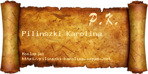 Pilinszki Karolina névjegykártya